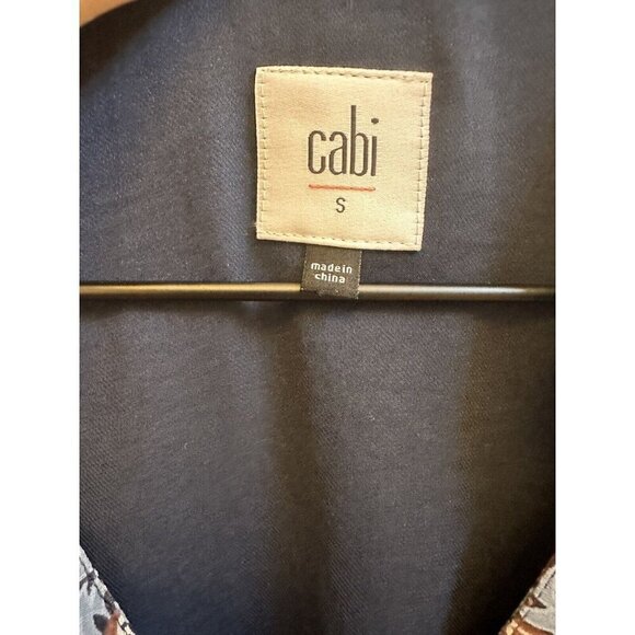 Cabi Provincial Dress Sheer Sleeve Bohemian Floral Sz Small Blue 3295‎ - Picture 4 of 9